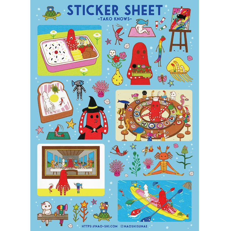 Tako Knows - Book + Sticker Sheet