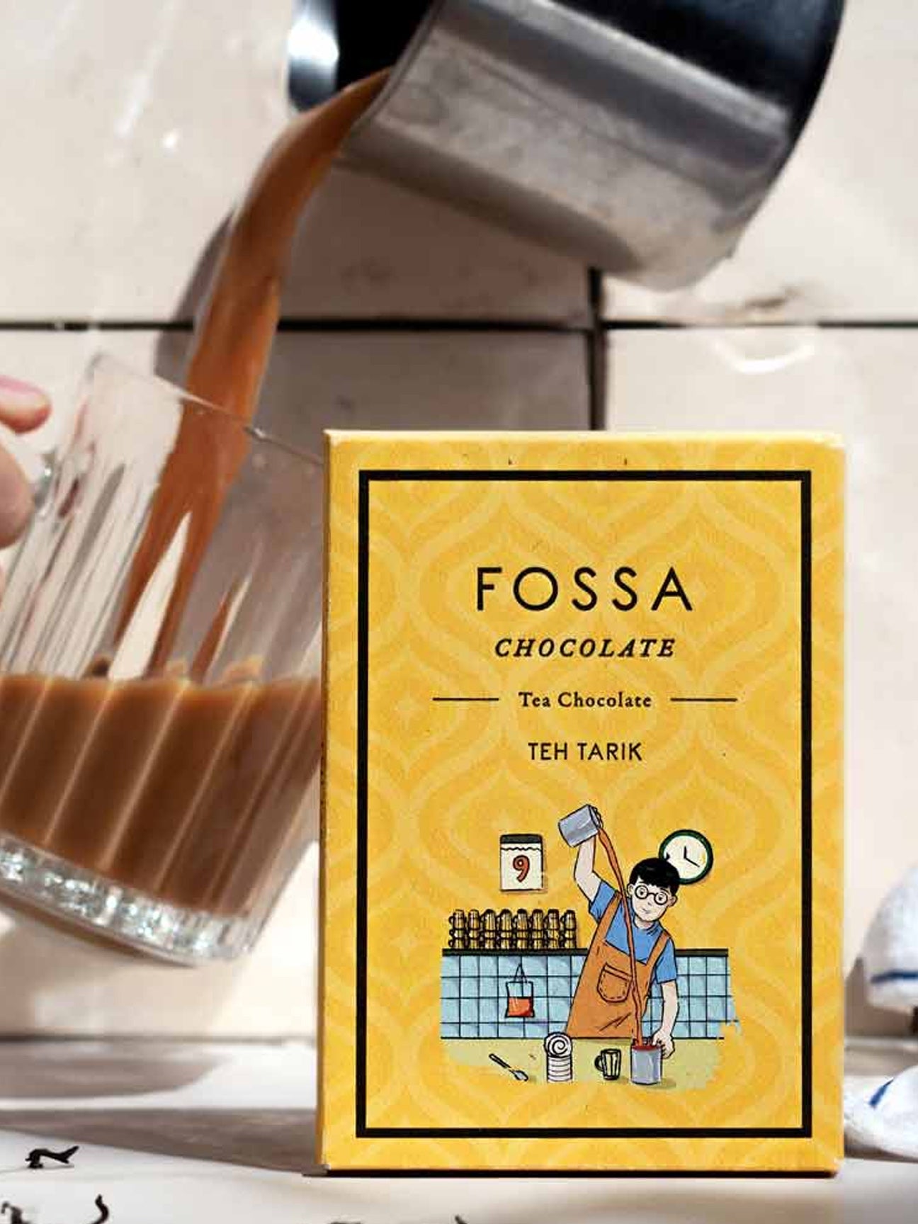 FOSSA - Teh Tarik Dark Milk Chocolate 51%