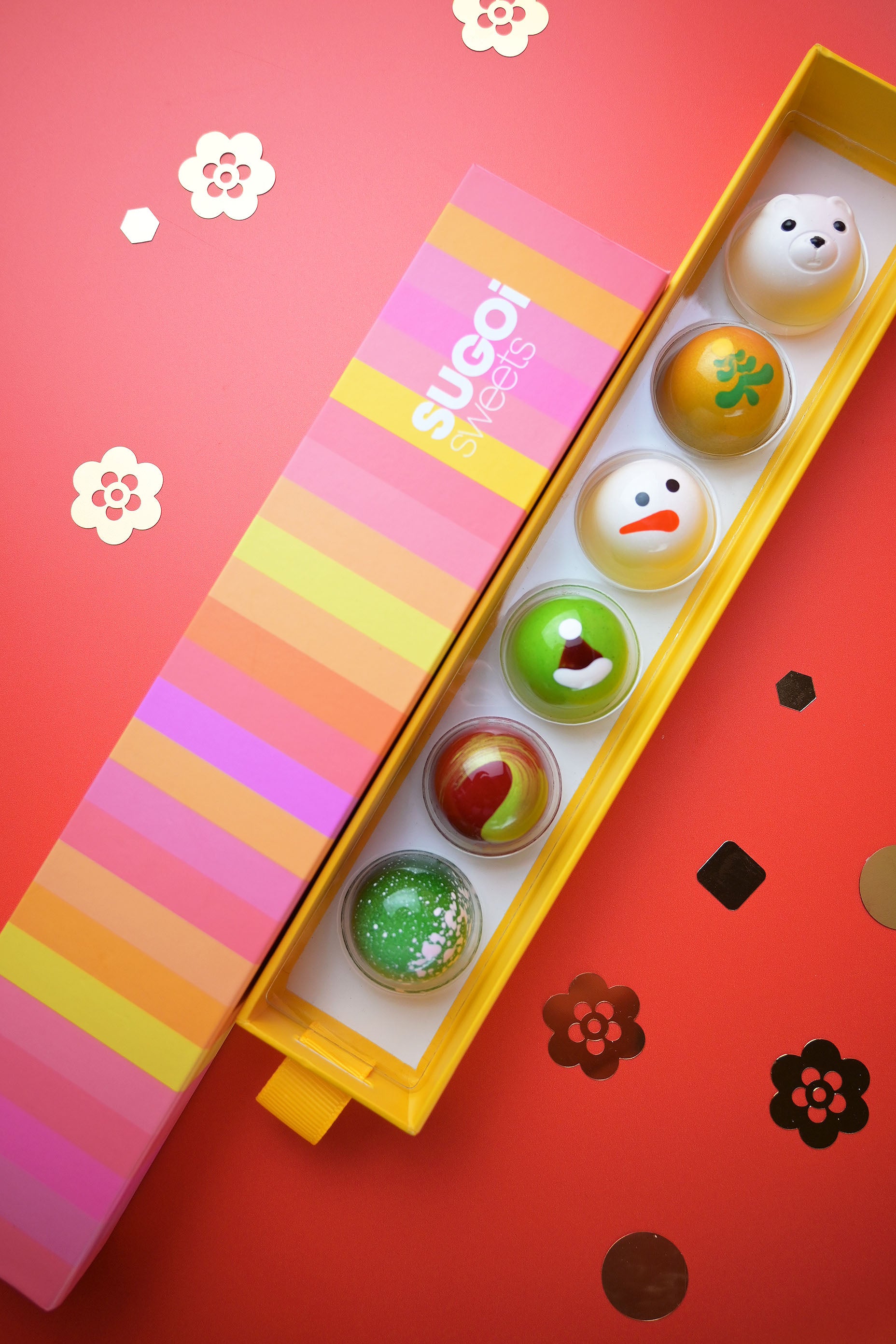 Winter Holiday BONBON BOX of 6