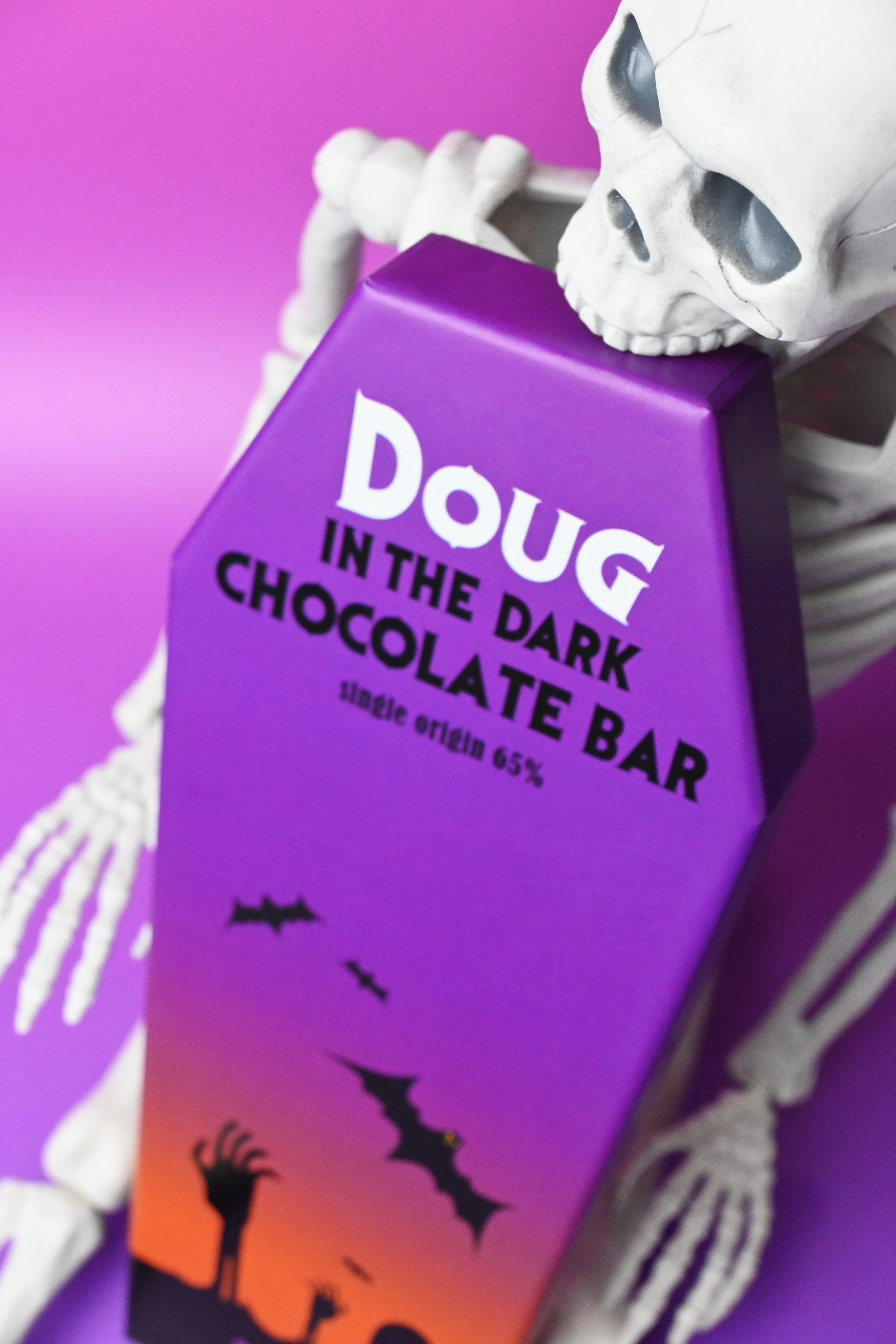 SUGOI SWEETS-HALLOWEEN DOUG IN THE DARK CHOCOLATE BAR
