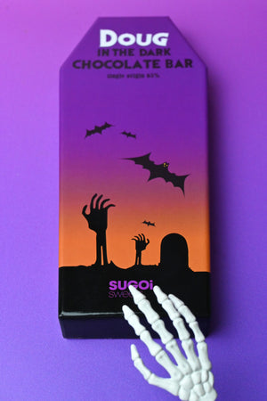 SUGOI SWEETS-HALLOWEEN DOUG IN THE DARK CHOCOLATE BAR